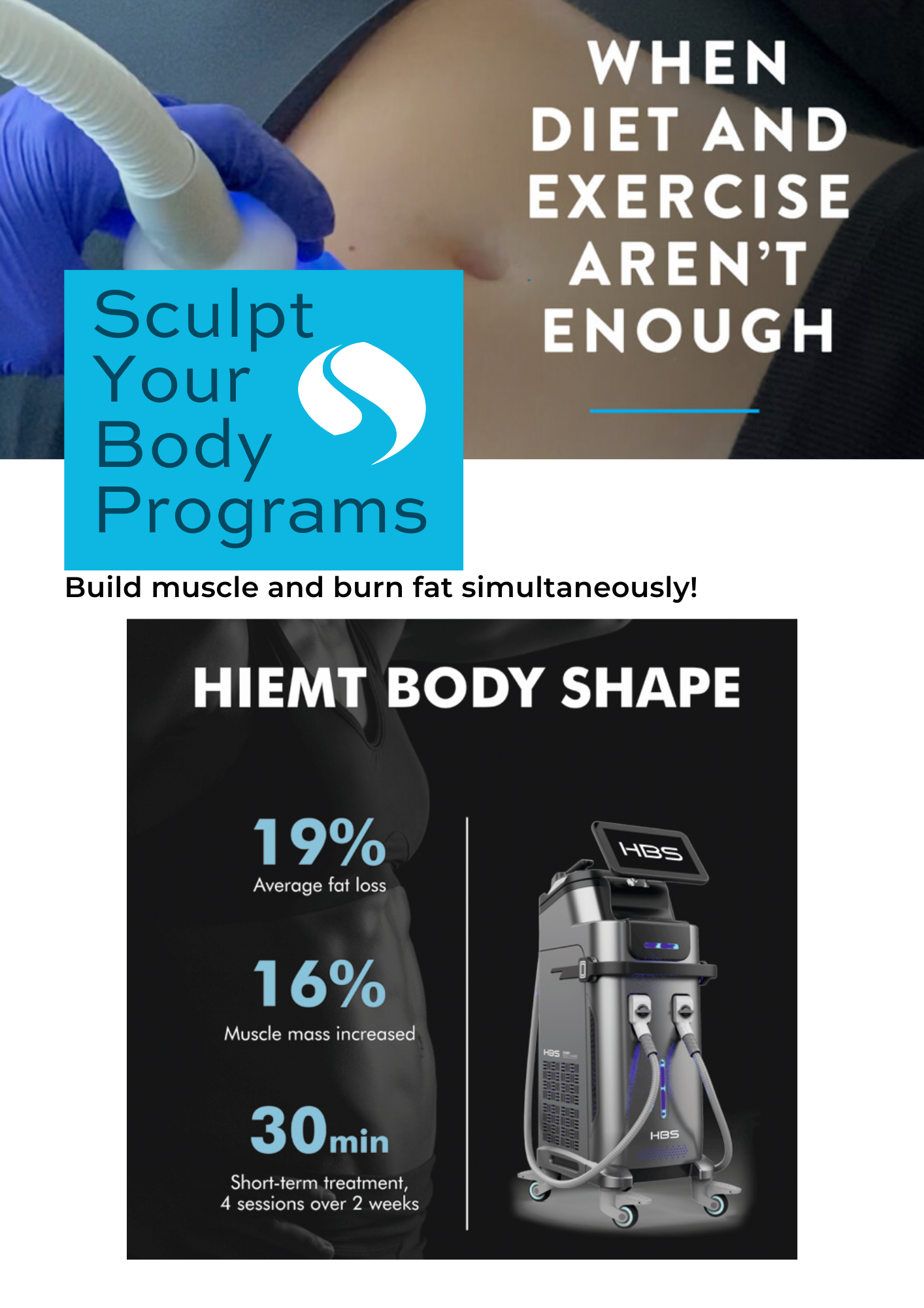 6 Muscle Sculpting Sessions